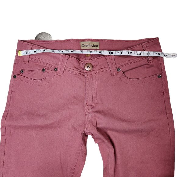 Cappuccino Jeans Womens 9 Pink‎ Flare Y2k Style Bratz Barbie Preppy Bell Bottom - Picture 10 of 12